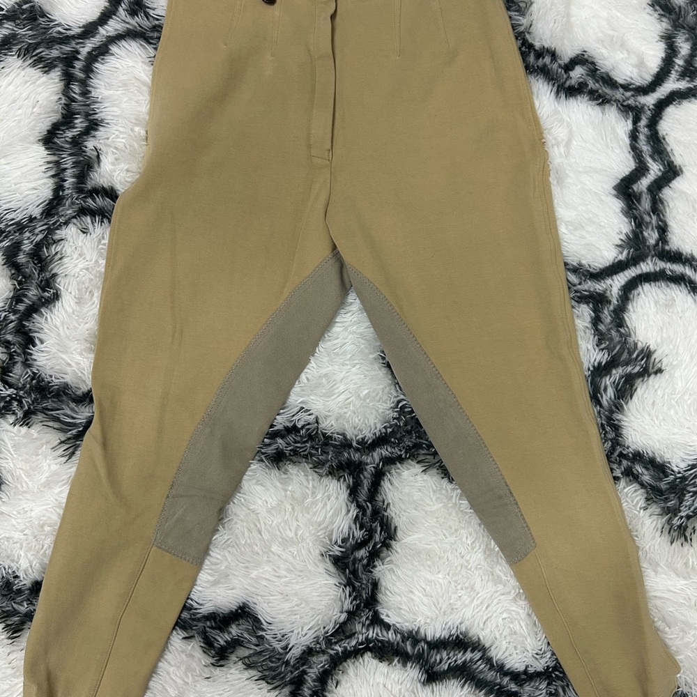 On Course Cotton Naturals Full Seat Breeches Size US 32